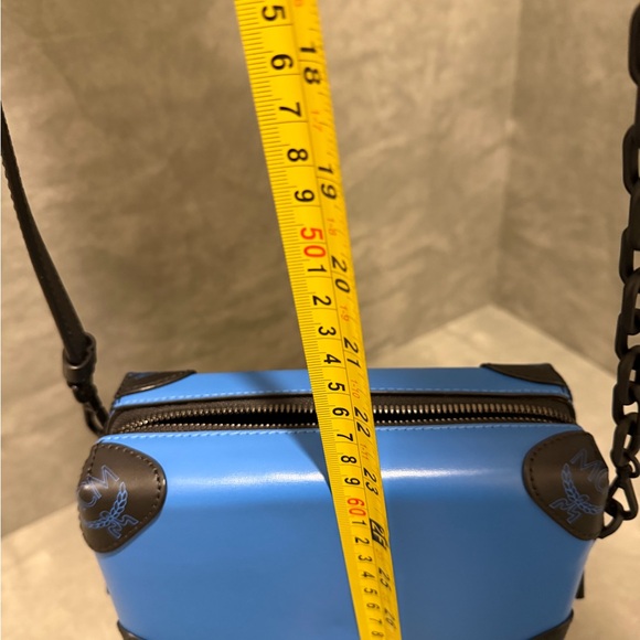 MCM Blue and Black Crossbody Bag - Picture 13 of 16